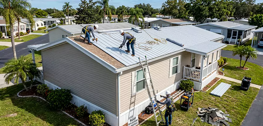 Mobile Home Metal Roof Replacement in Calumet City