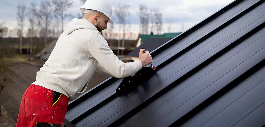 Tin Roof Ridge Cap Installation in Calumet City